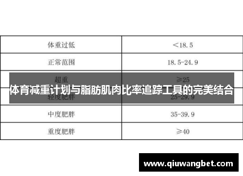 体育减重计划与脂肪肌肉比率追踪工具的完美结合